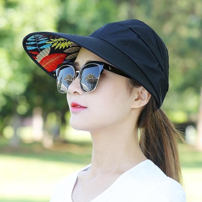 Fashion  Travel Foldable Wide Brim Beach Visor Cap Prevent UV Sun Hat  eb-01166543